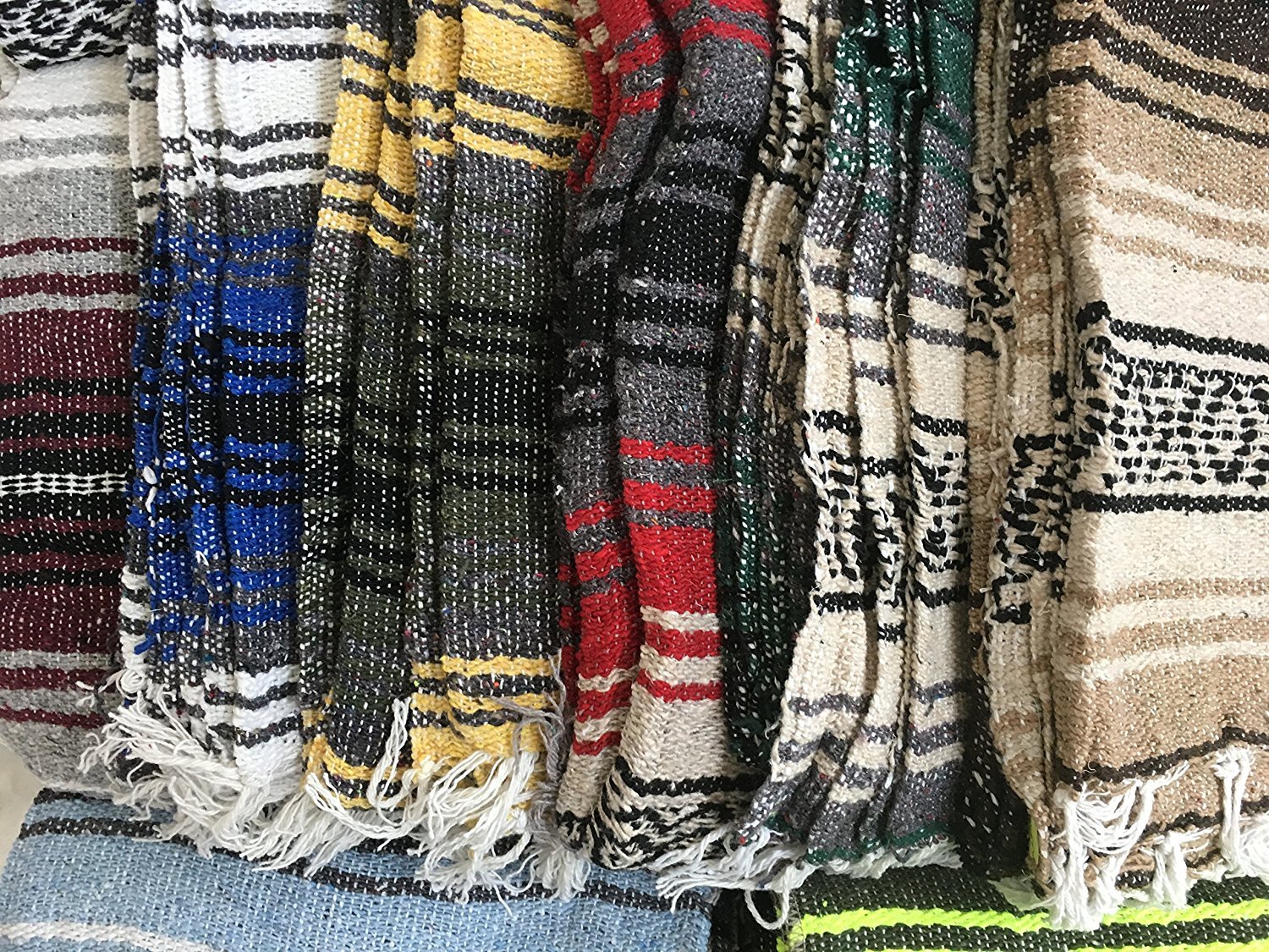 Amazon｜MEXIMART ヨガブランケット 手織り 本物のメキシカンファルサ